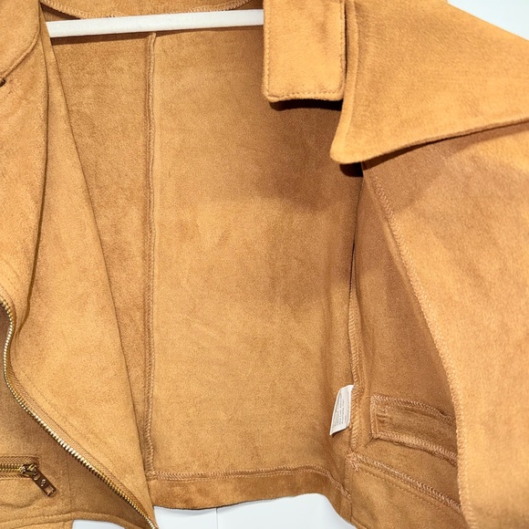 Tan Suede Women's Jacket - Picture 7 of 10